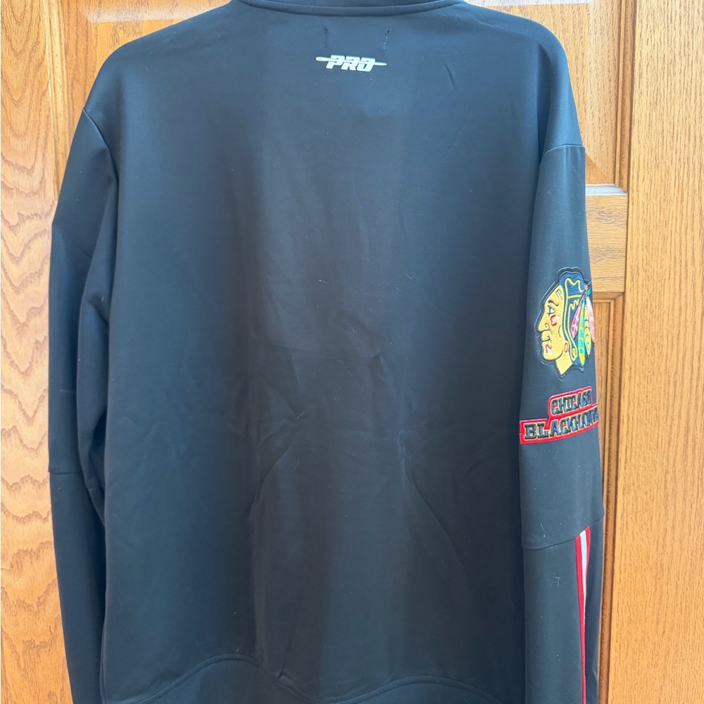 Chicago Blackhawks Black Varsity Jacket - Picture 2 of 10